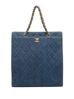 CHANEL Pre-Owned sac à main à matelassage losanges (1998) - Bleu