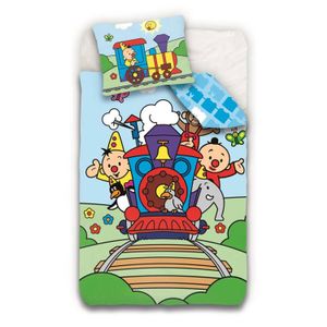 Studio 100 Bumba Dekbedovertrek - 100% Katoen - 1-persoons (140x200 Cm + 1 Sloop) - 1 Stuk (65x65 Cm) - Multi