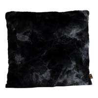 Linde Zwart Faux Fur Kussen Vierkant L