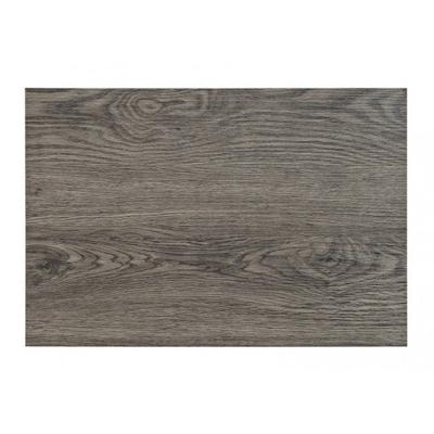 Tafel placemats met hout look print - donkergrijs - 45 x 30 cm - pvc