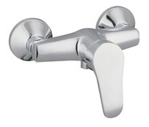 TESSA ééngreepsmengkraan douche, chroom keramische schijven geluidsarme, verwisselbare 40 mm cartouche ½" (Ø ca. 1,9 cm) verbinding voor doucheslang metalen greep garantie: 5 jaar