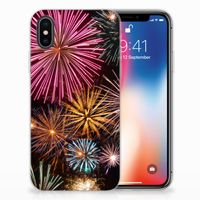 Apple iPhone X | Xs Silicone Back Cover Vuurwerk - thumbnail