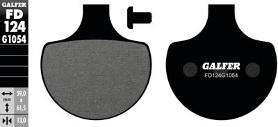 GALFER remblokken "fd124" brake pad fd124 g1054 organic