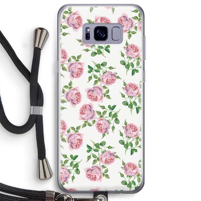 Kleine roosjes: Samsung Galaxy S8 Plus Transparant Hoesje met koord