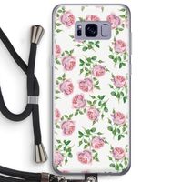 Kleine roosjes: Samsung Galaxy S8 Plus Transparant Hoesje met koord