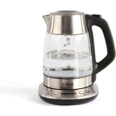 LIVOO DOD165 Theepot - Waterkoker - snoerloos - Grijs