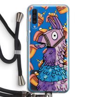 Loot Burger: Samsung Galaxy A50 Transparant Hoesje met koord