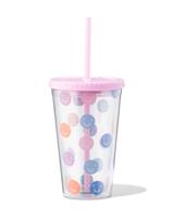 HEMA Drinkbeker Met Rietje 450ml Gezichtjes HEMA Drinkbeker Met Rietje 450ml Gezichtjes