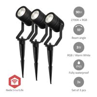 Nedis Smartlife Buitenlamp | 3 x 90 lm | Zigbee 3.0 | 3 x 3 W | RGB | 2700 K | Aluminium | Android™ / IOS - ZBLOS10RGBW3 Nedis Smartlife Buitenlamp | 3 x 90 lm | Zigbee 3.0 | 3 x 3 W | RGB | 2700 K | Aluminium | Android™ / IOS - ZBLOS10RGBW3