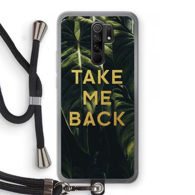 Take me back: Xiaomi Redmi 9 Transparant Hoesje met koord