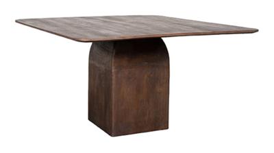LABEL51 Vierkante Eettafel 'Ingo' Espresso Mangohout, 130 x 130cm