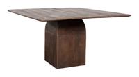 LABEL51 Vierkante Eettafel 'Ingo' Espresso Mangohout, 130 x 130cm