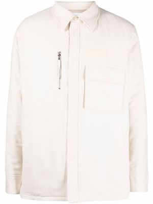 Helmut Lang surchemise matelassée à design multi-poches - Tons neutres