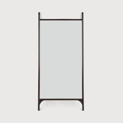 Ethnicraft Staande Spiegel 'PI' Mahoniehout, 200 x 80cm, kleur Donkerbruin