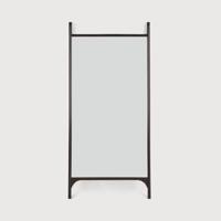Ethnicraft Staande Spiegel 'PI' Mahoniehout, 200 x 80cm, kleur Donkerbruin