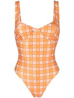 Faithfull the Brand maillot de bain Mona à carreaux - Orange