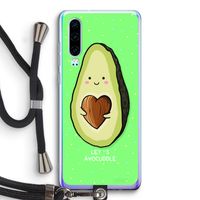Avocuddle: Huawei P30 Transparant Hoesje met koord