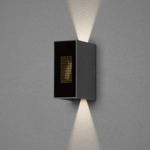 Wandlamp Cremona antraciet grijs 2x3 Watt 3000K 450 Lumen 7866-370 Konstsmide