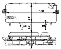 Expansietank, koelvloeistof CRT46000S