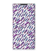 Samsung Galaxy S22 Ultra Hoesje met Magneet Feathers Color - thumbnail