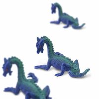 Safari Zeedraken speelfiguren 2 cm BPA-vrij blauw 192-delig - thumbnail