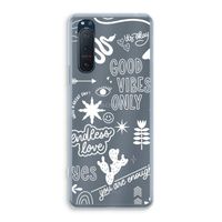 Good vibes: Sony Xperia 5 II Transparant Hoesje