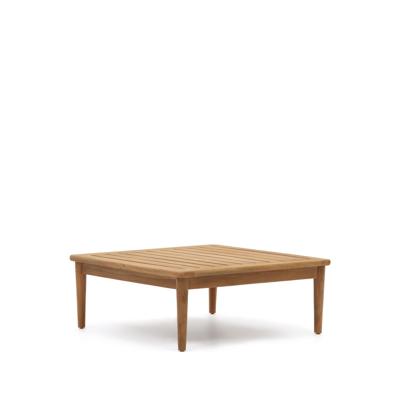 Kave Home Vierkante Salontafel 'Portitxol' Teakhout, 80 x 80cm
