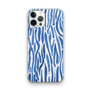 Blauwe nerven: iPhone 12 Pro Max Transparant Hoesje