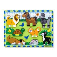 Melissa & Doug houten puzzel huisdieren