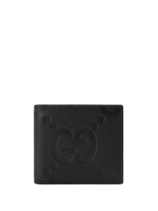 Gucci portefeuille en cuir à motif Jumbo GG - Noir