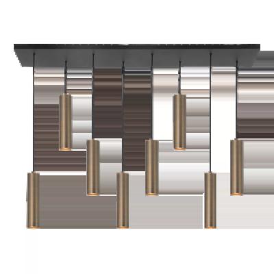 Highlight Hanglamp Perugia 8 lichts L 115 cm brons zwart
