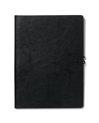 HEMA Notitieboek Gelinieerd PU Zwart 18.5x25.5