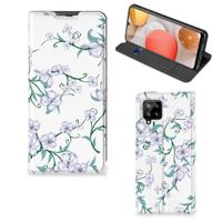Samsung Galaxy A42 Uniek Smart Cover Blossom White