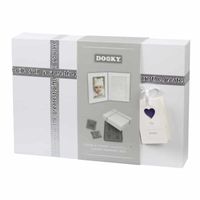 Dooky Gift Set Handprint Double Frame White & memory box Maat