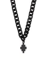 Marcelo Burlon County of Milan collier à pendentif croix - Noir - thumbnail