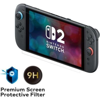 Premium gehard glazen schermbeschermer - HORI - Nintendo Switch 2 - Anti-blauw licht - 9h hardheid