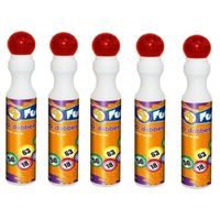 5x Rode bingostift/markers 43 ml