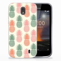 Nokia 1 | Siliconen Case | Ananas