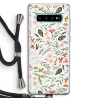 Sweet little flowers: Samsung Galaxy S10 Plus Transparant Hoesje met koord Sweet little flowers: Samsung Galaxy S10 Plus Transparant Hoesje met koord
