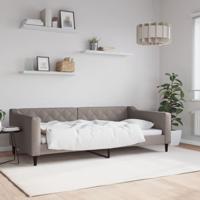 Slaapbank 100x200 cm stof taupe