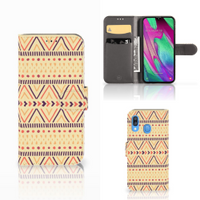 Samsung Galaxy A40 Telefoon Hoesje Aztec Yellow