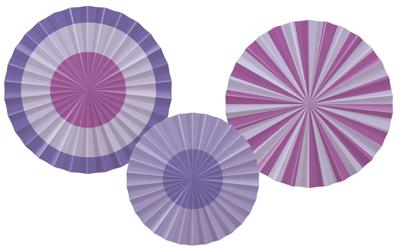 Decoratieve Rozetten Posh Purple (3st)