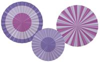 Decoratieve Rozetten Posh Purple (3st)