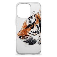 Smartphone hoesje iPhone 16 Pro Watercolor Tiger