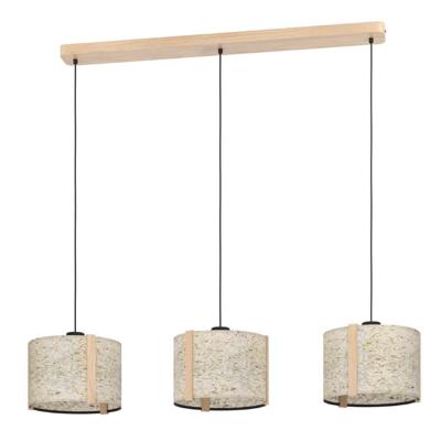 Stars of Light 3-lichts hanglampHontongas met beige kappen - 390324