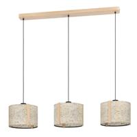 Stars of Light 3-lichts hanglampHontongas met beige kappen - 390324
