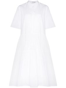 Cecilie Bahnsen robe-chemise Primrose à volants superposés - Blanc