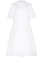 Cecilie Bahnsen robe-chemise Primrose à volants superposés - Blanc