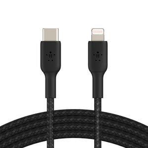 Belkin BOOSTCHARGE gevlochten USB-C naar Lightning kabel kabel 1 meter
