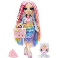Rainbow High Fashion pop met slijmset en huisdier - Amaya (regenboog) - 28 cm glitterpop met slijmset